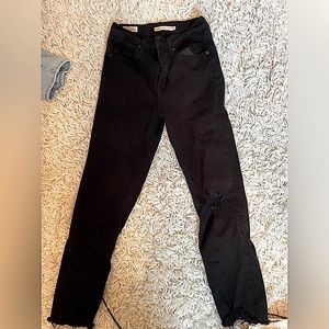 Straight legged black Levi’s!